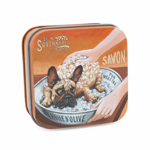 Savon Parfumé 100g en Boîte Métal Bulldog