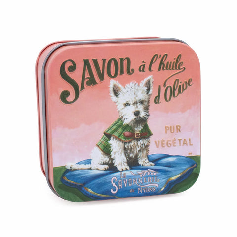 Savon 100g Boite Métal Chien Westie