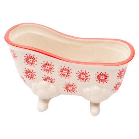 Porte Savon Pattern Baignoire Rouge