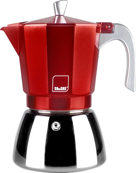 Cafetière à Espresso Elba 150mL rouge - IBILI