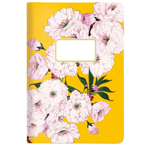 Carnet A5 Souple Quadrillé "Cherry Blossom Yellow" - CEDON