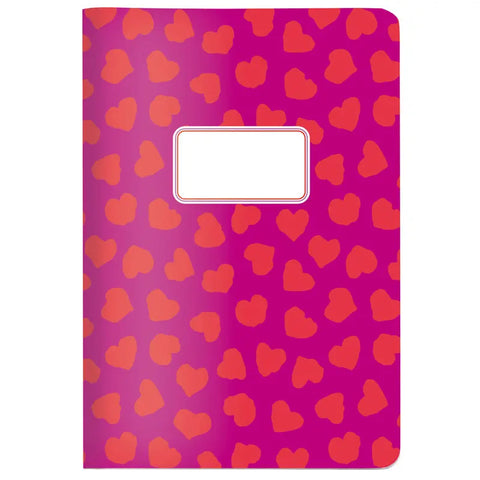 Carnet A5 Souple Quadrillé "Love Red" - CEDON