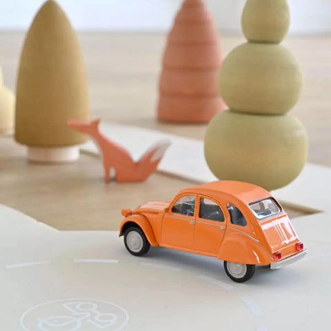 Citroën 2CV 6 Club 1979 Mandarin Orange Miniature 1:43 - NOREV