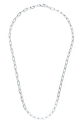 COLLIER GRANDE MAILLE ARGENTE