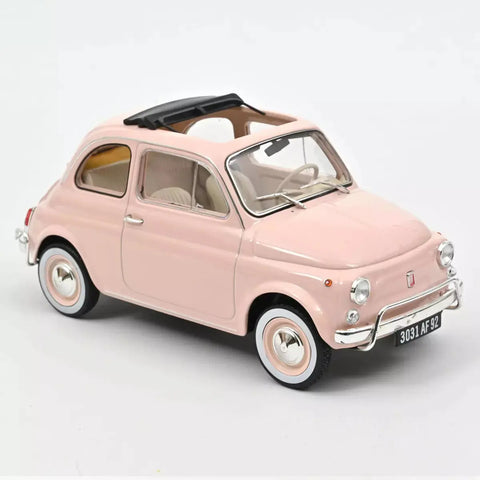 Fiat 500 L 1968 Rose Miniature Pack Spécial Naissance 1:18 - NOREV