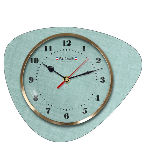 HORLOGE LA CARAFE LIGNE RETRO VINTAGE VERT