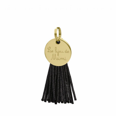 MÉDAILLE POMPON DORÉ BLACK