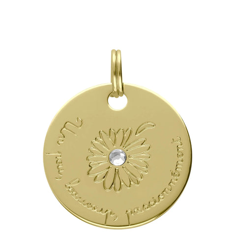 MÉDAILLE SYMBOLE DORÉ DAISY