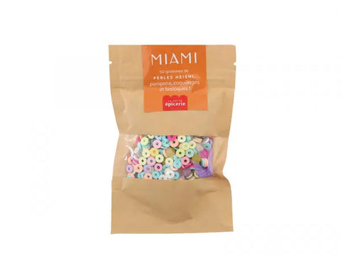 Mélange de perles heishi et de breloques - Miami - LA PETITE EPICERIE