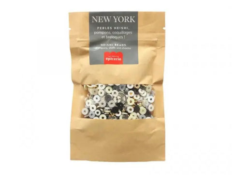 Mélange de perles heishi et de breloques - New York - LA PETITE EPICERIE