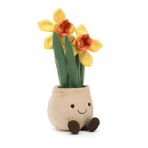 PELUCHE PLANTES EN POT JONQUILLES