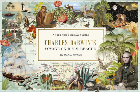 Puzzle 1000 pièces "Charles Darwin's Voyage on H.M.S. Beagle" - NEW MAGS