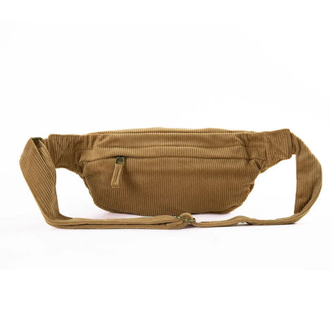 Sac banane en velours Willow havane - ALASKAN MAKER