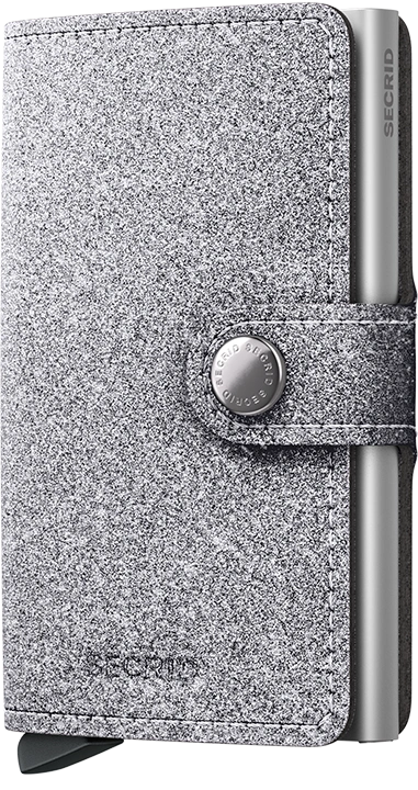 Secrid Miniwallet Glitter Silver : Le Portefeuille Compact et Élégant