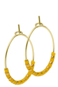 BOUCLES D'OREILLES CRÉOLE DORE SAFRAN