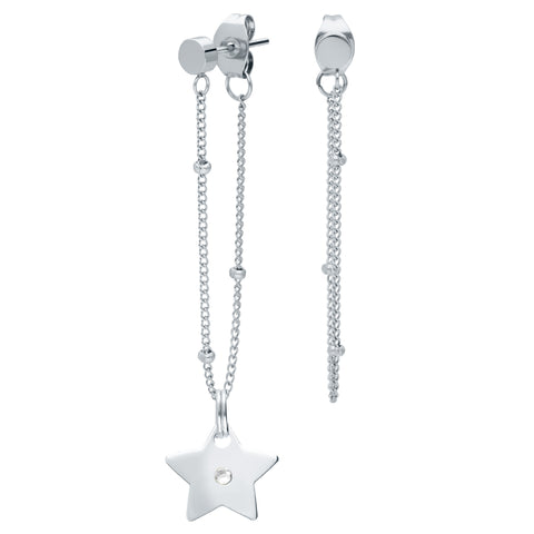 BOUCLES D'OREILLES STUDS PERLE ARGENTE