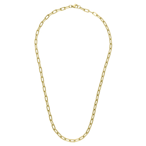 COLLIER GRANDE MAILLE DORE