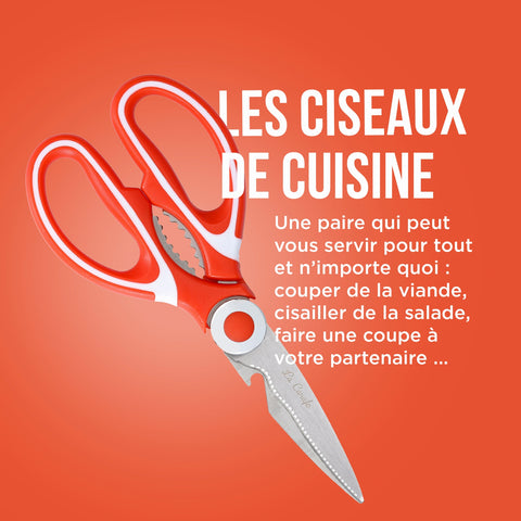 CISEAUX DE CUISINE ABRICOT