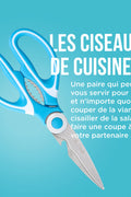 CISEAUX DE CUISINE AZUR