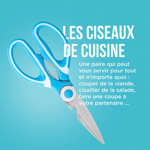 CISEAUX DE CUISINE AZUR