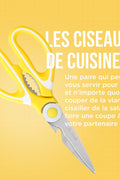 CISEAUX DE CUISINE CITRON