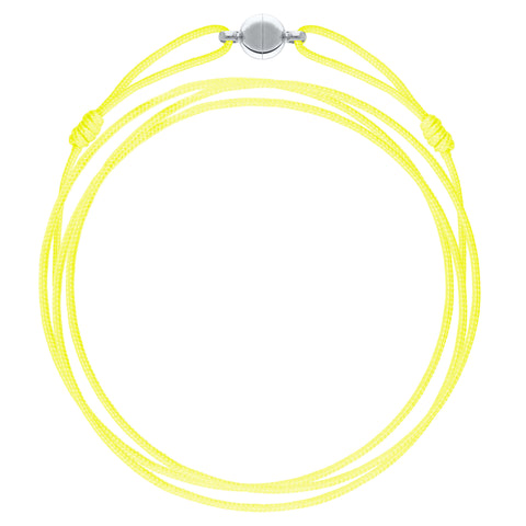 CORDON ARGENTÉ FLUO YELLOW