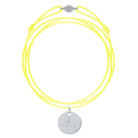 CORDON ARGENTÉ FLUO YELLOW