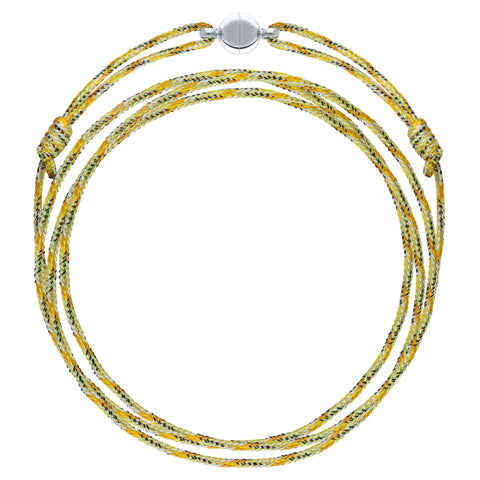 CORDON ARGENTÉ LUREX JAUNE