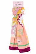 FOULARD LE BIJOU DE MIMI WINTER FLOWER PEACH