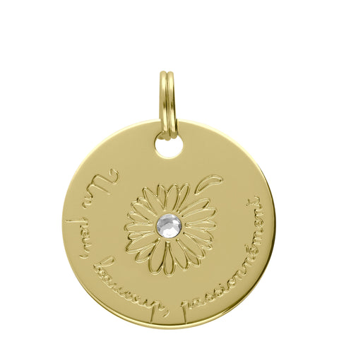 MÉDAILLE SYMBOLE DORÉ DAISY