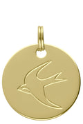 MÉDAILLE SYMBOLE DORÉ HIRONDELLE