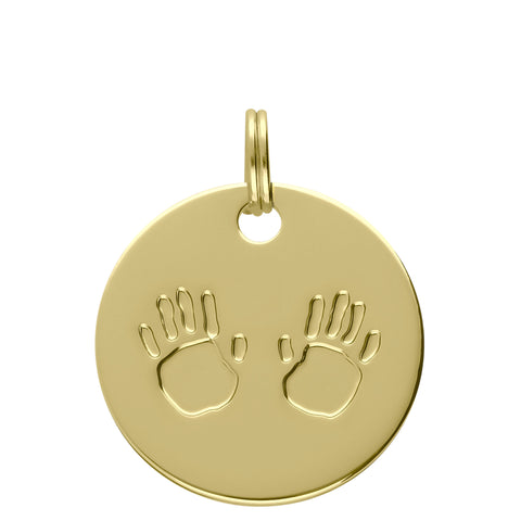 MÉDAILLE SYMBOLE DORÉ MAINS