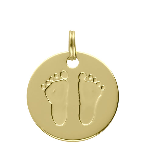 MÉDAILLE SYMBOLE DORÉ PIEDS