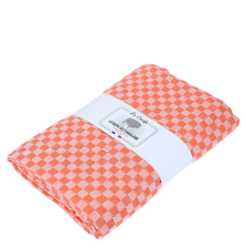 NAPPE DAMIER 140X240 (S) ABRICOT