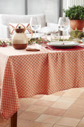 NAPPE DAMIER 140X240 (S) ABRICOT