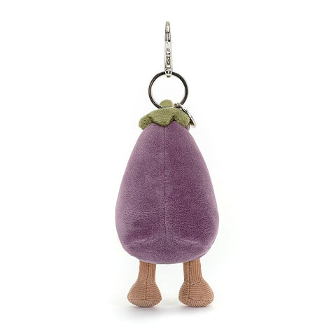 PORTE CLE DE SAC AUBERGINE