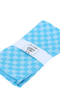 SERVIETTE DAMIER AZUR