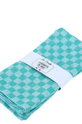 SERVIETTE DAMIER LAGUNE