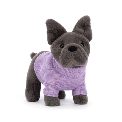 SWEATER FRENCH BULLDOG PURPLE ASSO