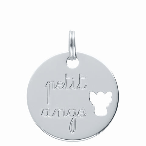 MÉDAILLE BIJOU ARGENTE PETIT ANGE