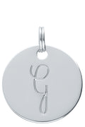 MÉDAILLE INITIALE ARGENTÉ G