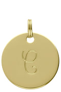 MÉDAILLE INITIALE DORÉ C