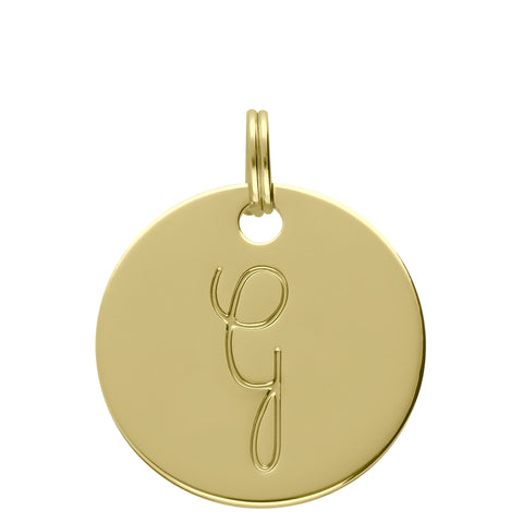 MÉDAILLE INITIALE DORÉ G