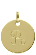 MÉDAILLE INITIALE DORÉ R