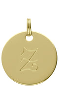 MÉDAILLE INITIALE DORÉ Z