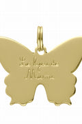 MÉDAILLE PAMPILLE DORÉ PAPILLON