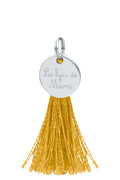 MÉDAILLE POMPON ARGENTÉ SAFRAN