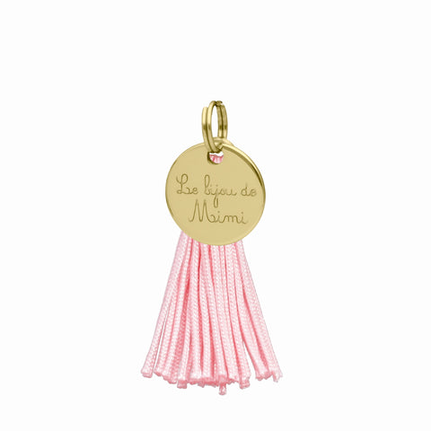 MÉDAILLE POMPON DORÉ PERFECT PINK