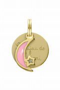 MÉDAILLE PRÉCIEUSE DORÉ DUO LUNE