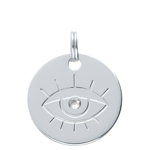 MÉDAILLE SYMBOLE ARGENTÉ EYE